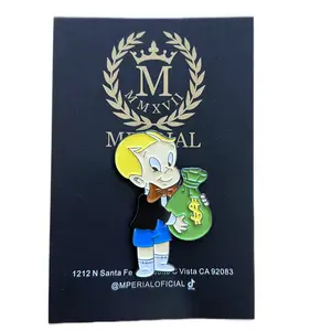 Richie Rich With Money Bag Hat Pin