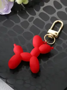 Acrylic Cartoon Balloon Dog Carabiner Keychain, Adorable Whimsical Cute Animal Pendant Key Ring, Backpack Car Accessory, Valentine's Day Gift for Women, Stylish Keychain