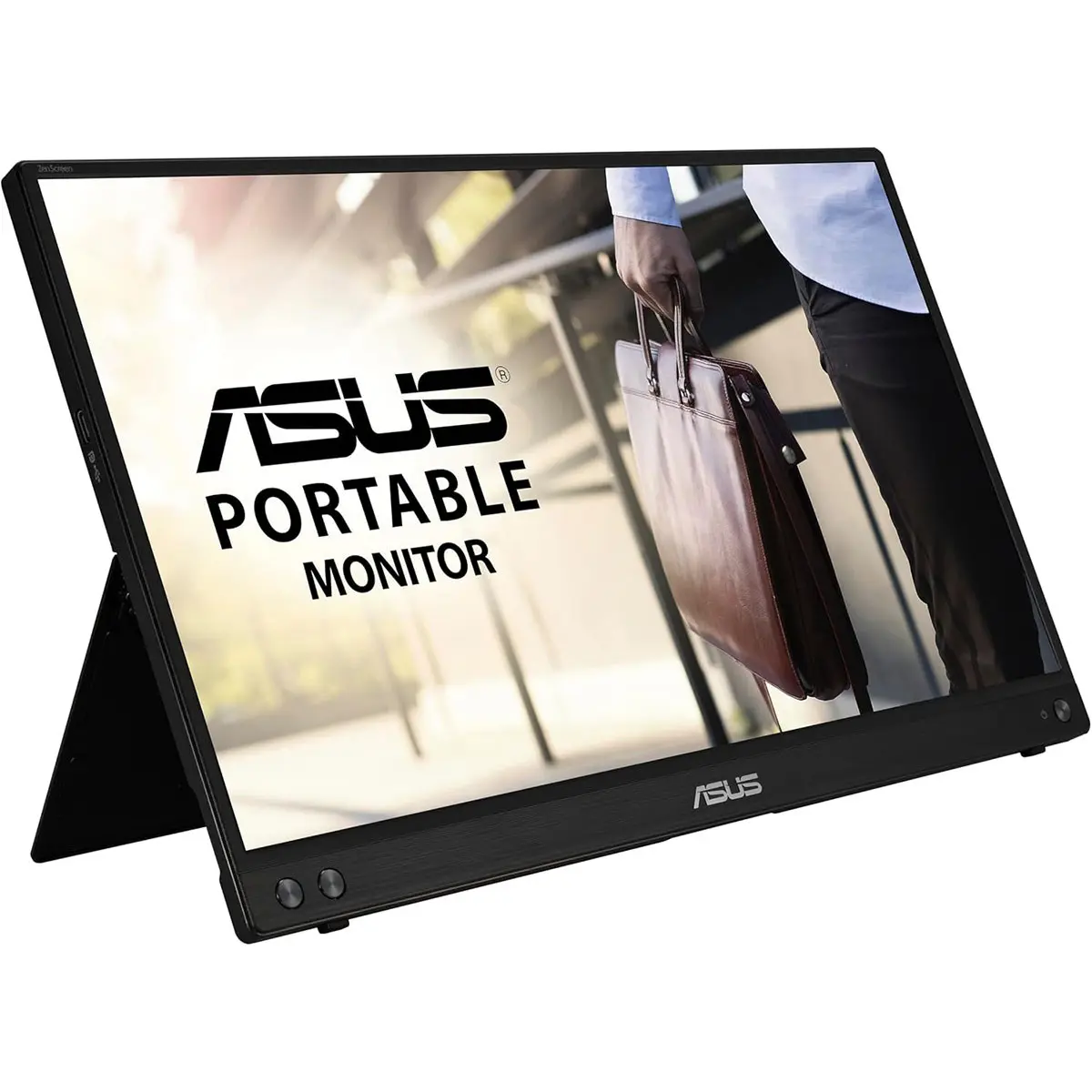 ASUS ZenScreen MB16ACVR 15.6" 16:9 Full HD Portable USB-C Hybrid IPS LED Monitor with Auto Rotate for Computers & Office Desktop/Laptop Components