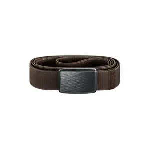 Groove Belt Low Profile – Low Profile Stretch Belt for Jeans & Golf, Fits All Belt Loops – Dark Earth / Gun Metal