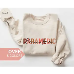 Personalized Paramedic Sweatshirt, Custom Paramedic Shirt, Paramedic Gift, Emergency Medical Technician Crewneck