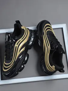 High-Quality Sneakers For Men's Casual Shoes, Fashionable Running Shoes, Comfortable Sporty Design, Outdoor Leisure Footwear, All-Season Textile Upper Material