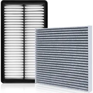 Engine & Cabin Air Filter Kit for Honda Pilot (2016-2022), Passport (2019-2025), Ridgeline (2017-2025), Acura MDX (2016-2020), Replaces 17220-5J6-A10, 80292-SDA-A01, with Activated Carbon