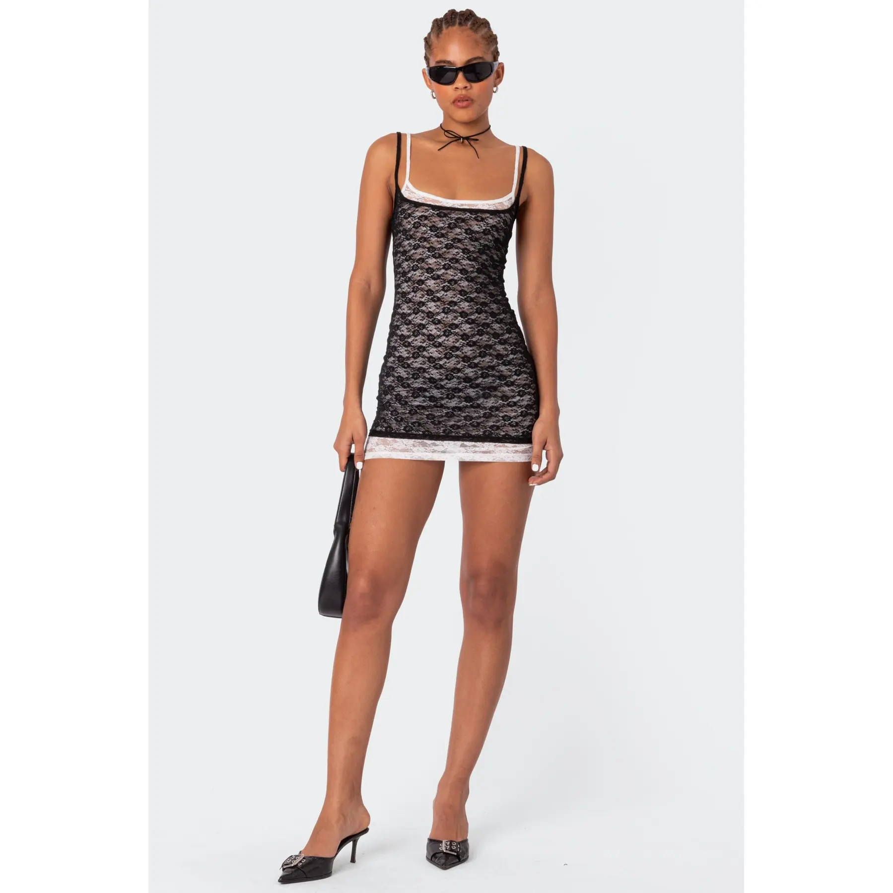Vivian Layered Lace Mini Dress