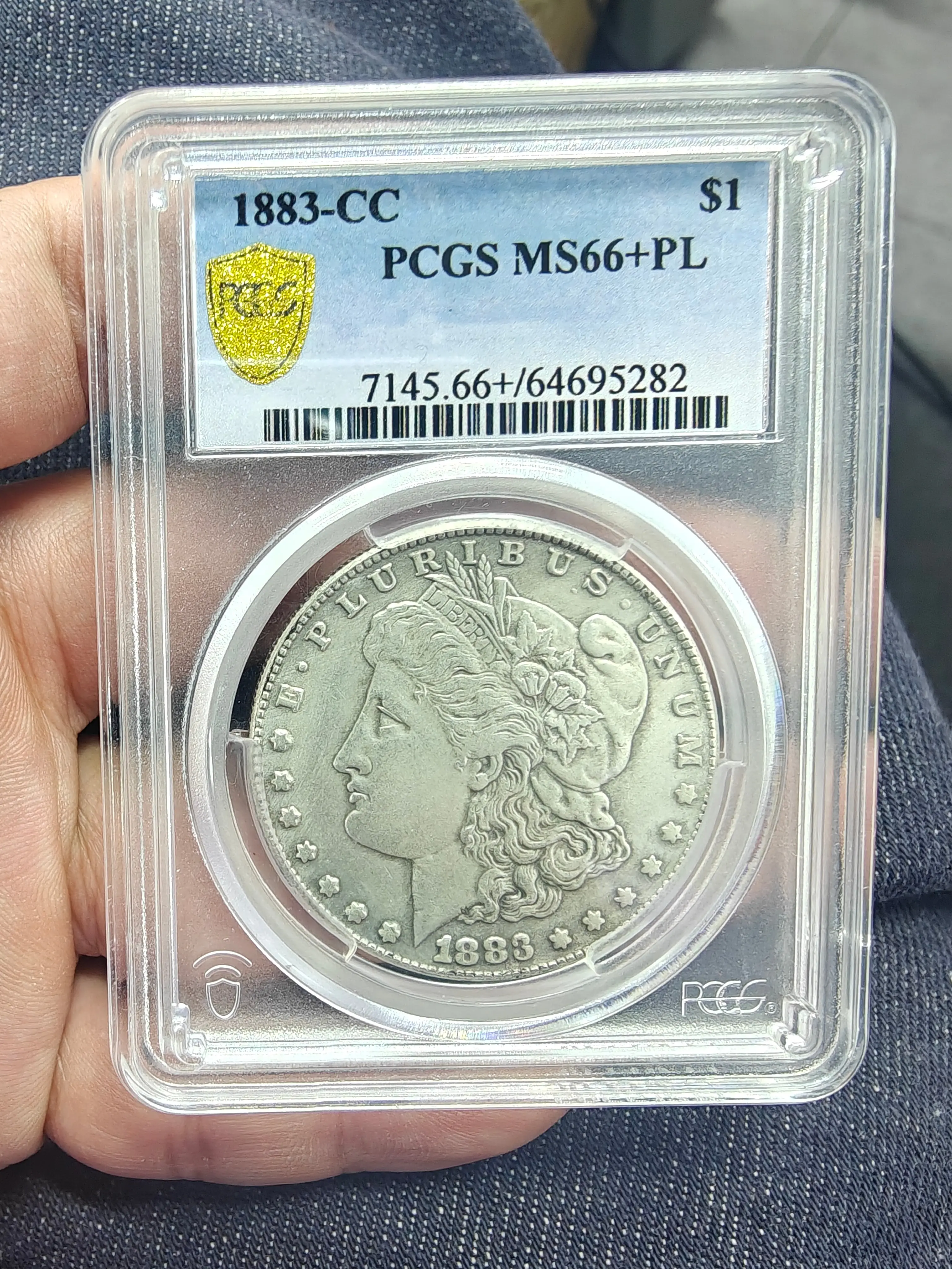 1883-CC Carson City Morgan Dollar - Historic Mint Numismatics Collector Coin, PCGS Graded Encapsulated Holder