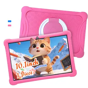 10.1" Kids Tablet Toddler Early Learning: Parental Control Android, Shockproof Silicone Case, IWAWA Learning App + Educational Games, Dual Cameras HD Display, WiFi 2-in-1 Learn & Play, Gift for Boys Girls 3-12