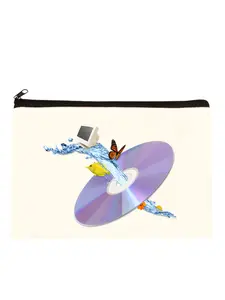 Frutiger Aero Canvas Pouch Slogan Canvas Bag Funny Cosmetic Zipped Pencil Case Snack Bag Luxury Toiletry Bag Makeup Case