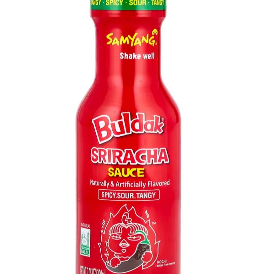 BULDAK Sriracha Sauce NATURAL & Artificially Flavored 7.05oz for Dipping - Spicy, Sour, Tangy Flavor