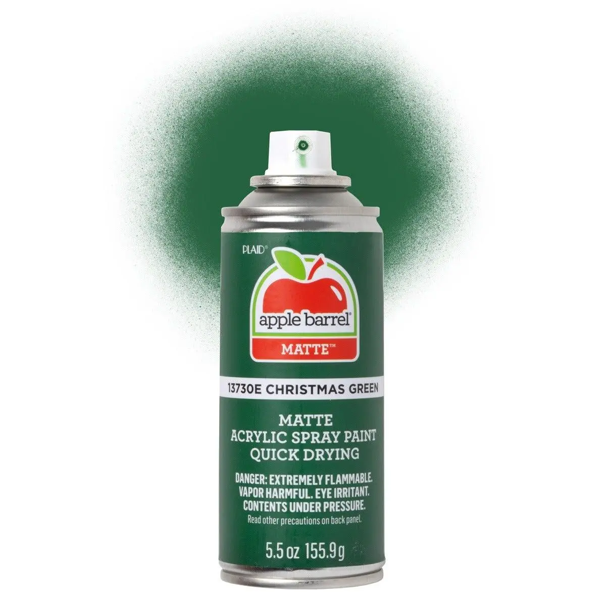 Apple Barrel Matte Acrylic Spray Paint - Christmas Green -13730E