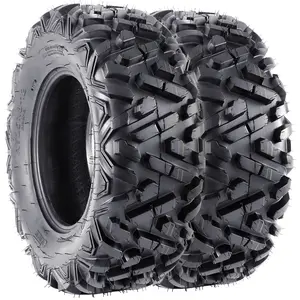【GARVEE】25x10-12 ATV Tires, 6PR All Terrain Tubeless Tires for ATV UTV, Pack of 2, Designed for Trail, Sand, Mud, and Off-Road Use