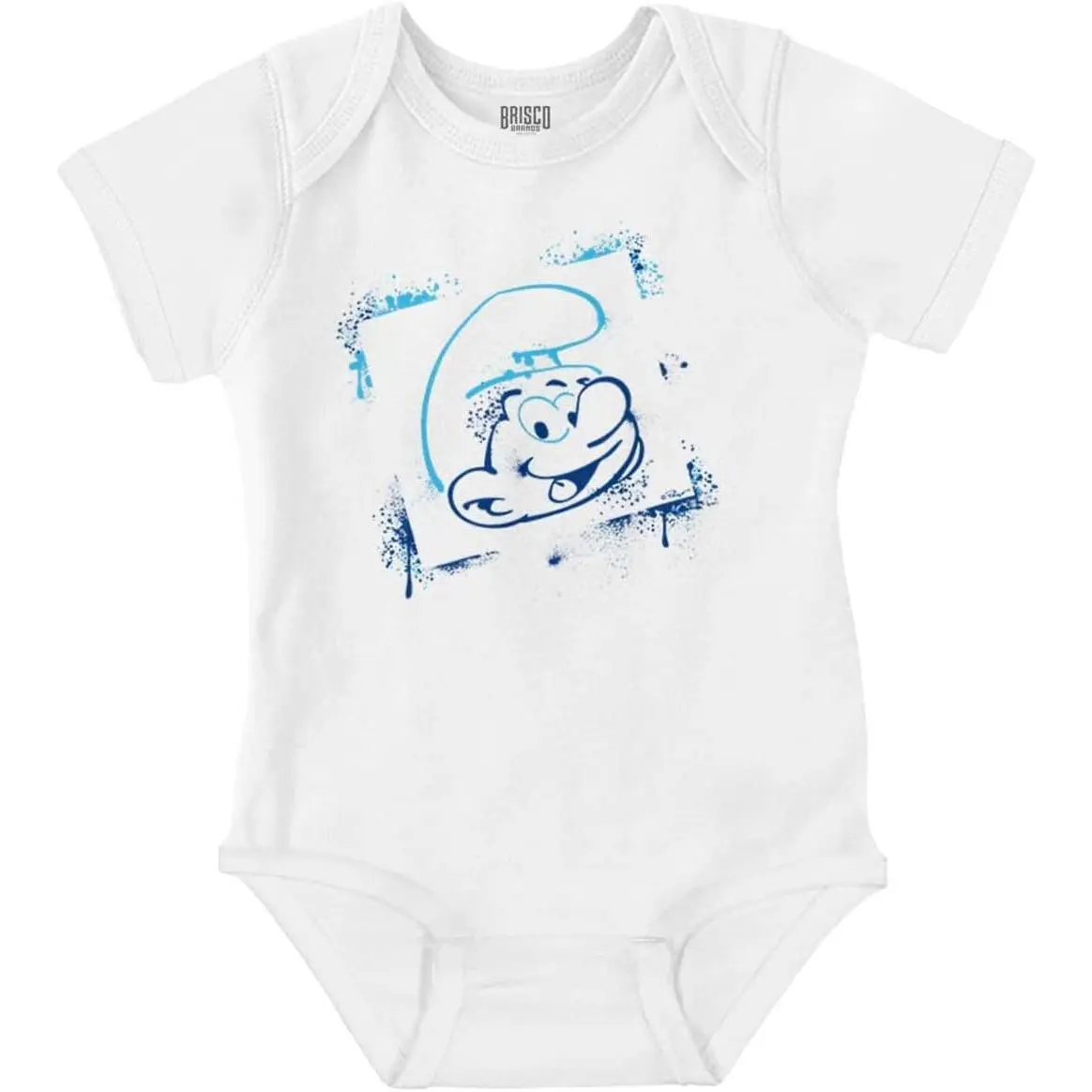 Smurf Cartoon Character Graffiti Vibe Baby Romper Boys or Girls