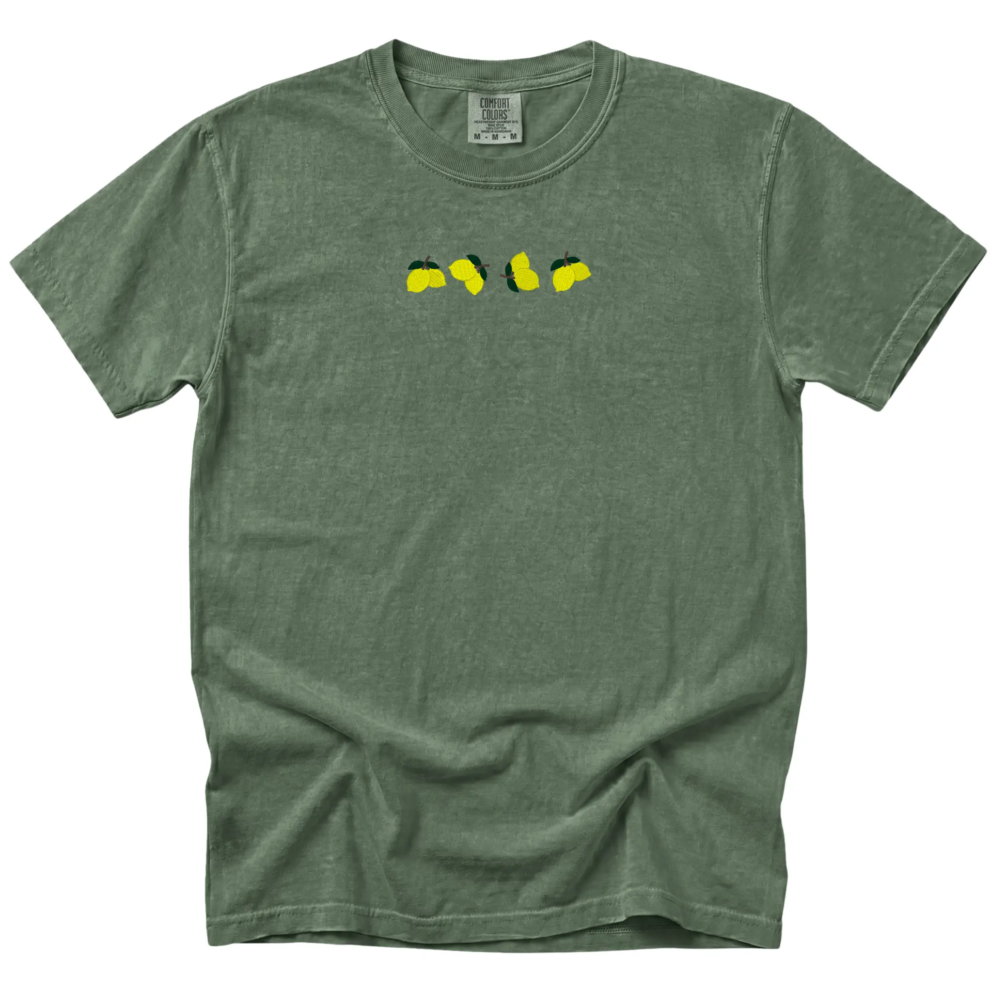 Embroidered Lemon Shirt, Summer Tshirt, Lemon Tshirt, Cute Embroidered Shirt