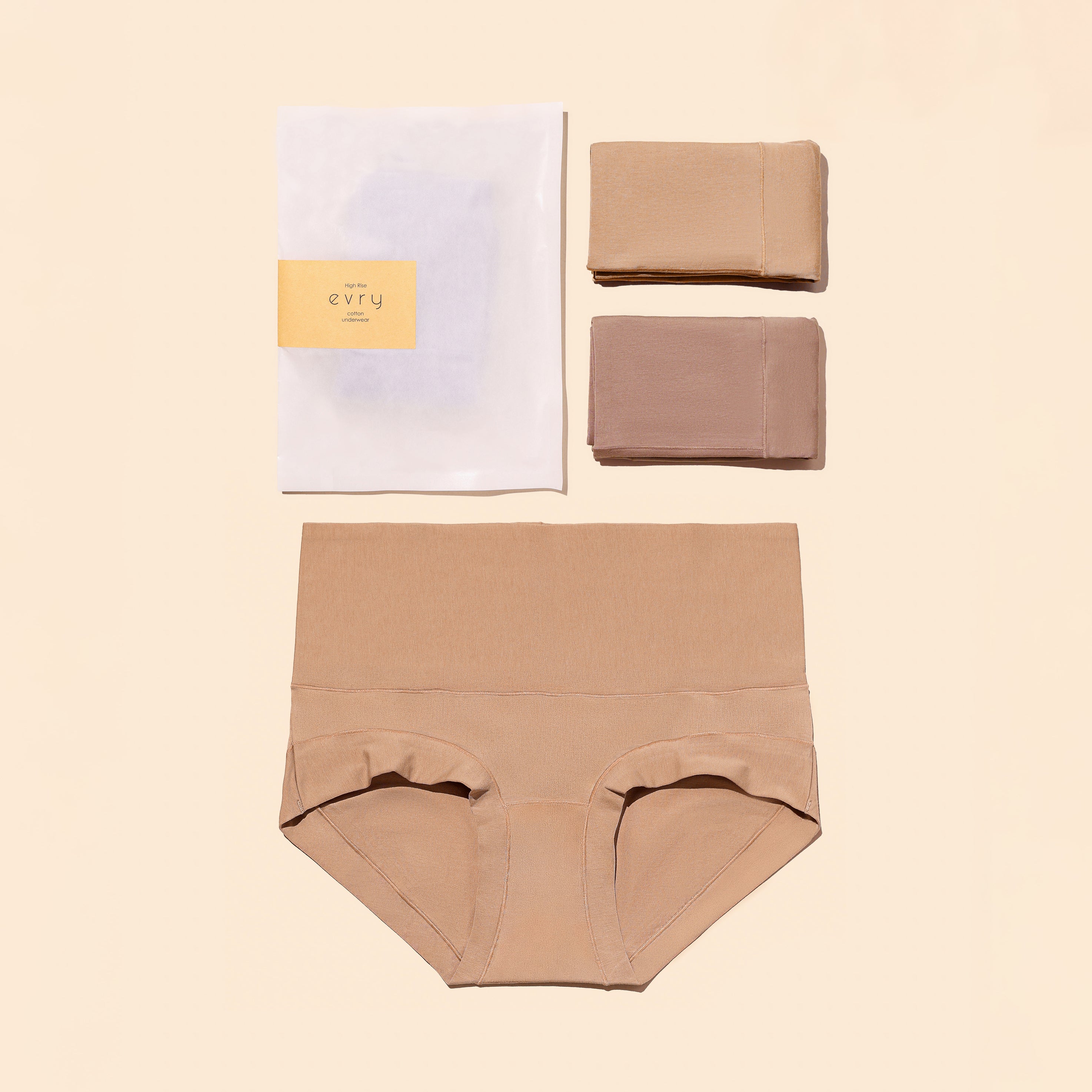 HIGH-RISE Evry High Cotton Underwear 2-Pack for Women – Soft Breathable Tummy Control, Full Coverage Comfort Panties