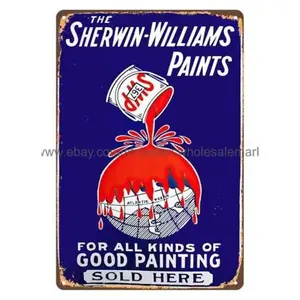 SHERWIN WILLIAMS PAINT metal tin sign metal wall hanging reproductions