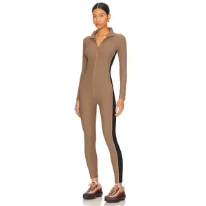 YEAR OF OURS Thermal Ski Onesie in Caribou & Black