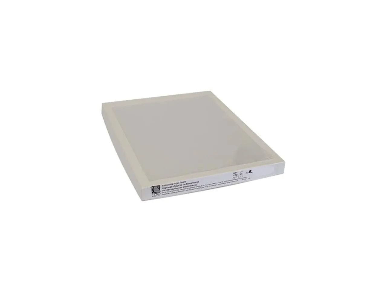 C-line 62137 Antimicrobial Project Folders, Jacket, Letter, Polypropylene, Clear, 25/Box