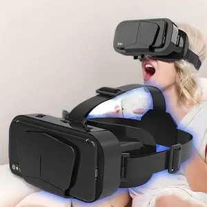 Adjustable 3D VR Video Glasses - Wearable VR Device for Smartphone (iPhone/Android), HD Lenses, Large Screen, No Power Required, Comfortable Nose Pad, Secure Fit - Ideal Gift for Holidays, Birthdays