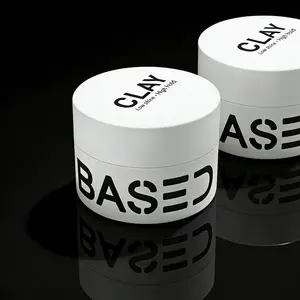 BASED Hair Clay - Strong Hold Matte Finish Jar Non-Toxic Shea Butter Beeswax Essential Clays 3oz