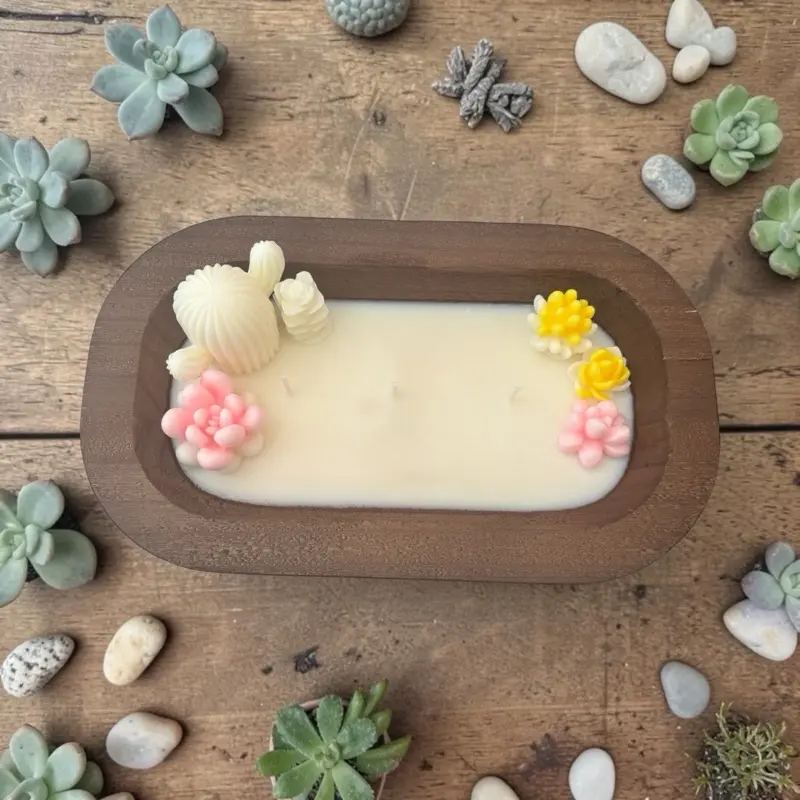 Cactus blossom aromatherapy candles