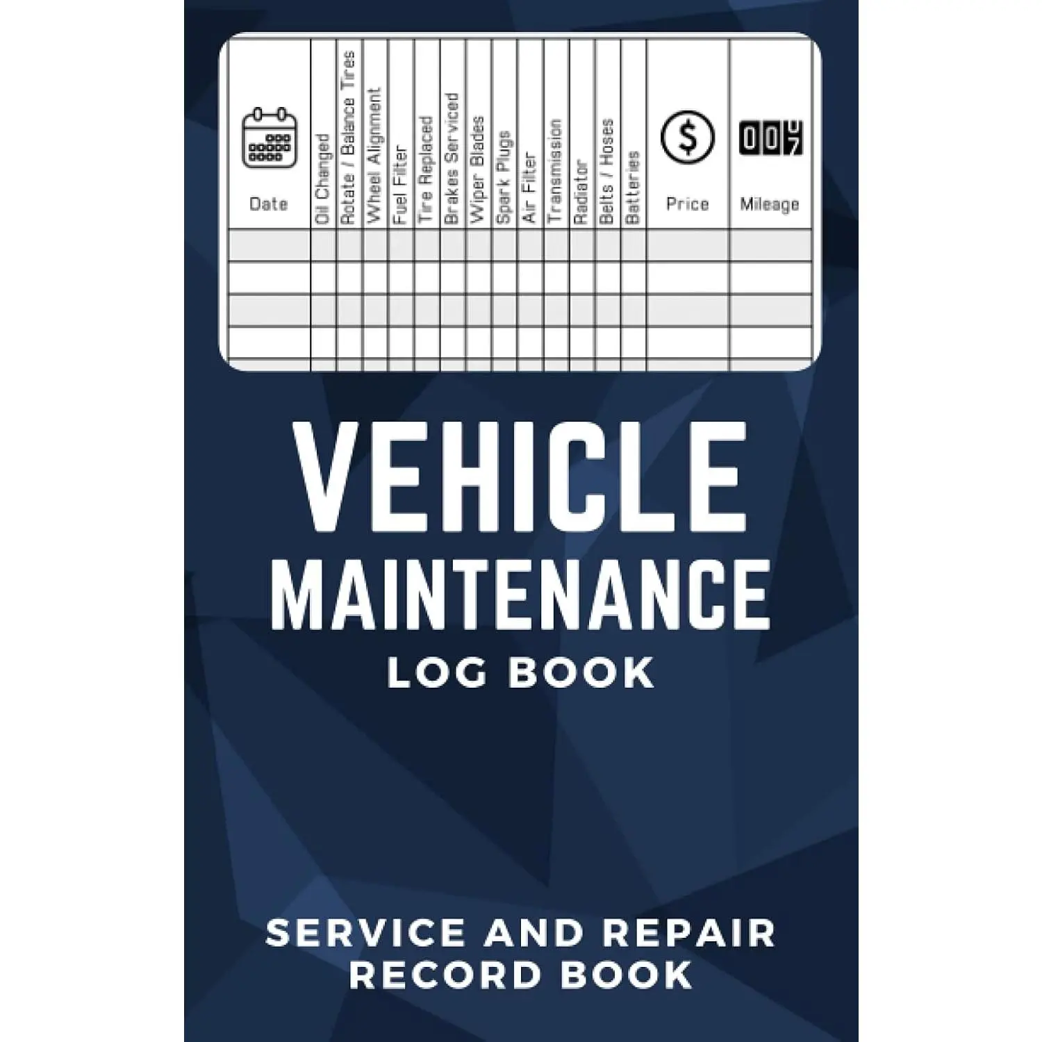 Vehicle Maintenance Log Book: Service and Repair Record Book for Vehicles, Maintenance Checklist for Cars and Trucks, Auto Maintenance Expense Diary
