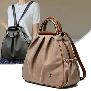 Women's Anti-Theft Convertible Backpack Purse, Hidden Back Security Zipper Pocket, 3-Way Wear (Backpack/Chest Bag/Handbag), Large Multi-Layer Storage for Tablet, Cosmetics & Daily Essentials (Ideal for Daily Commute)