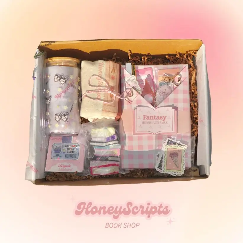 Personalized Mystery Blind Date With a Book Box Set - Choose Your Genre, Fantasy Bookish Cup, Tote, Keychain, Matching Keychain, Hair Clip & Reading Accessories Gift Set