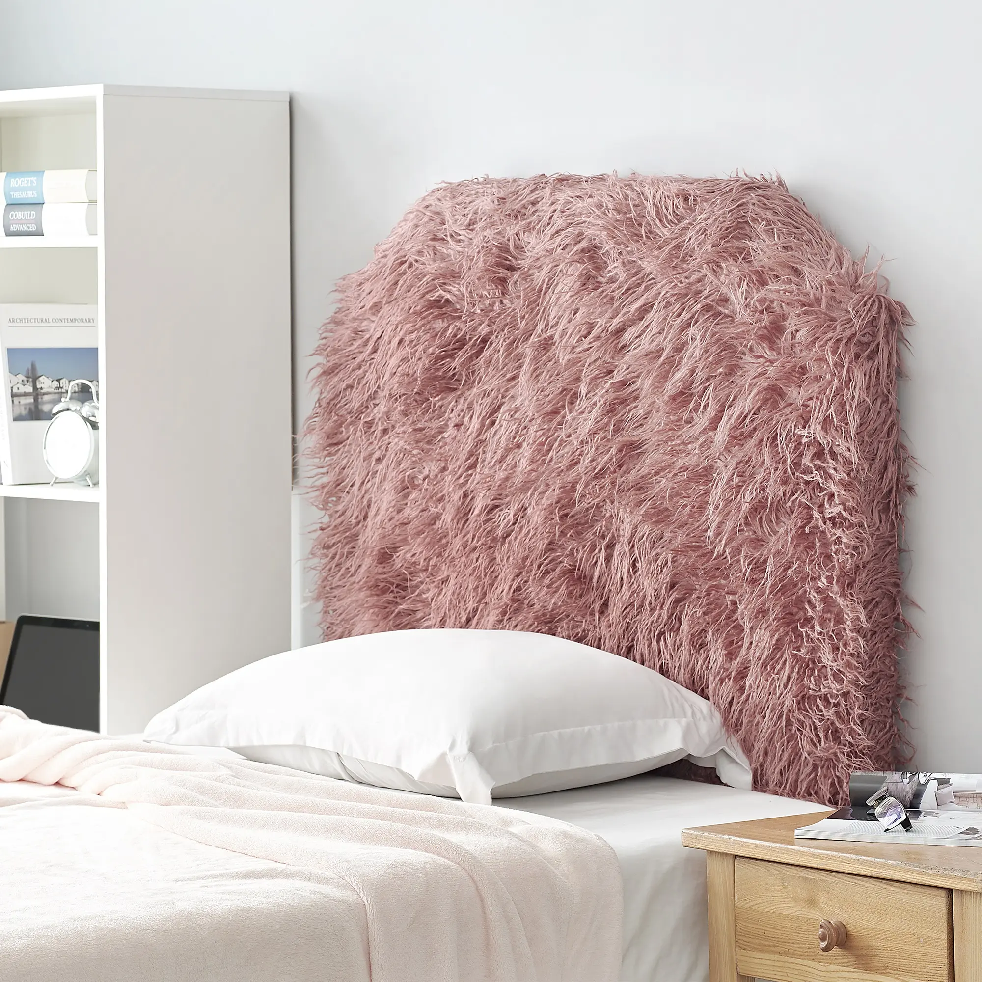 Mo' Unruly Plush College Headboard - Ginger Brown