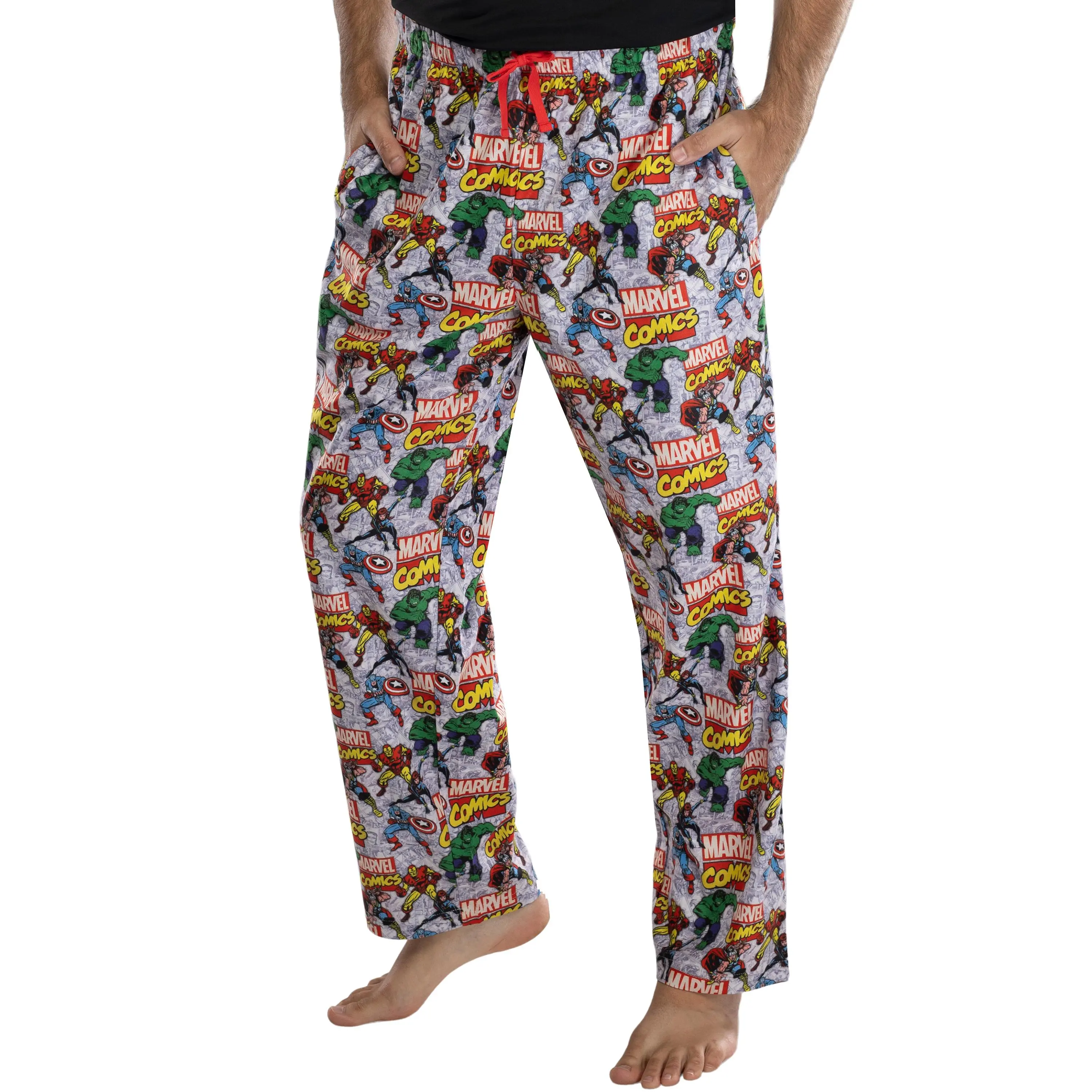 Marvel Comics Mens' Avengers Stance Pajama Pants Loungewear