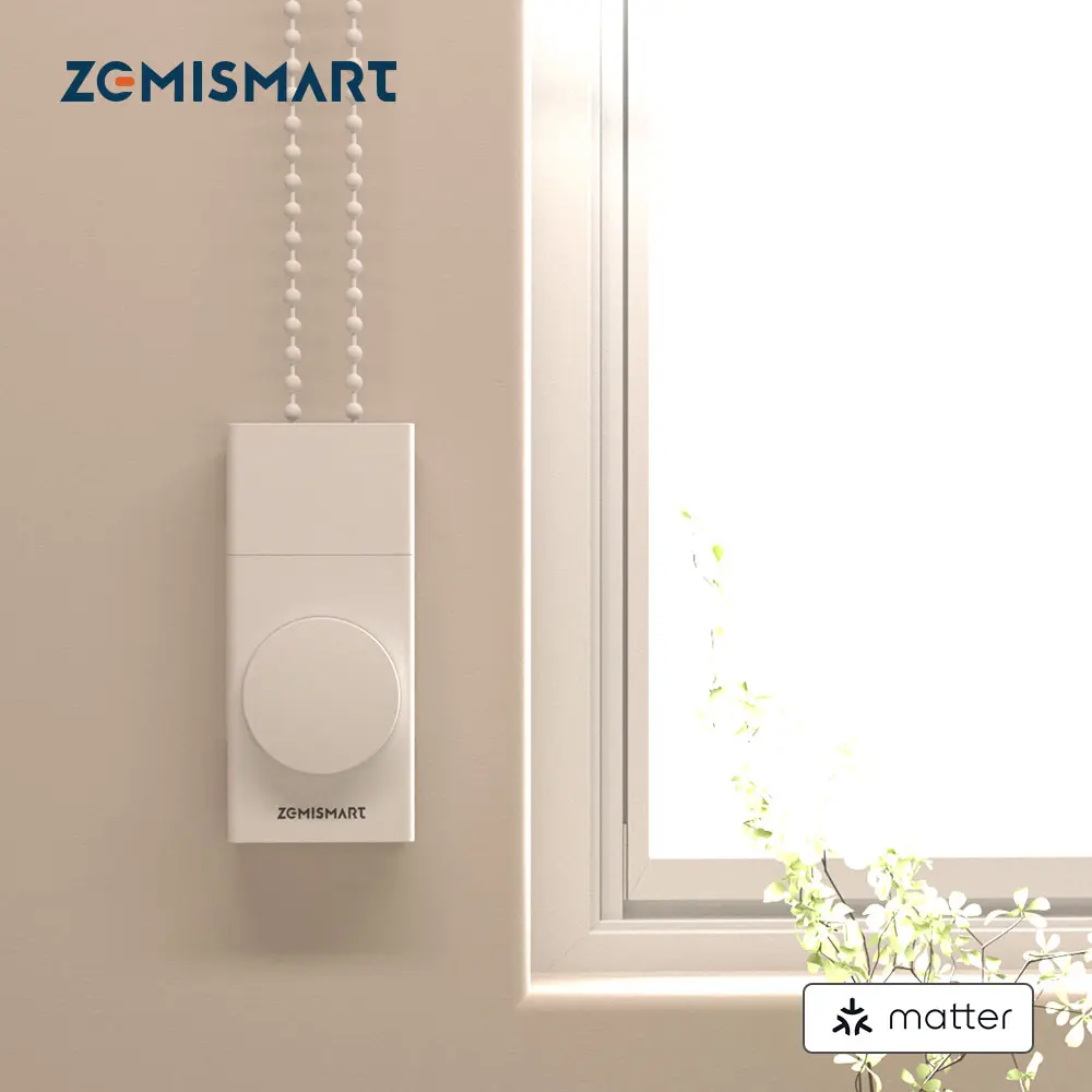 Zemismart Roller Shade Driver, Matter Over Thread, Motorized Smart Blinds for Smart Home Works with Apple Home, Google Home, SmartThings and Home Assistant, Requires Thread Border Router