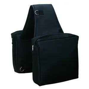 Weaver Leather Heavy Duty Nylon Trail Riding Saddle Bag - 9-3/4" W x 11-1/2" L x 4-1/2" D Black