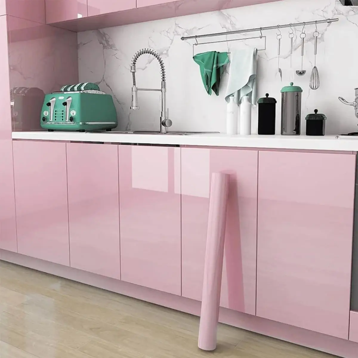 Self Adhesive Waterproof Wallpaper, 1pc Oil Proof Vinyl Paper for Furniture Cover Surface, Countertop, Kitchen, Shelf Liner