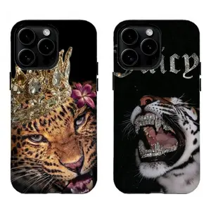 Trendy Tiger Print Phone Case,Tough Phone Case,phone Case Suitable for Iphone 11/12/13/14/15/16/17 Pro Promax Plus Air,Gifts for Fans Men Women, Phone Accessories