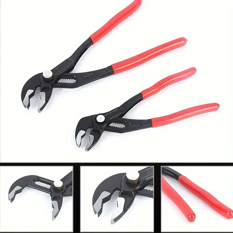 Quick Release Pump Pliers Set, Large & Small, Durable Tool for Plumbing Tasks, Easy Operation, Home Use & Professional Work, Multi Function Pliers, Multipurpose Plier Set