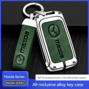 For Mazda Axela Atenza 3 2 6 CX3 CX5 CX30 CX8 CX9 MX5 RX7 RX8 SKYACTIV Zinc Alloy Car Key Holder Remote Protector Car Key Cover