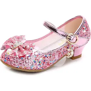GJ  X-SOK25  Flower Girls Wedding Party Heel Princess Shoes Flats for Kid Toddler