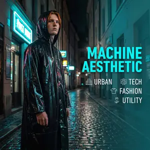 Stylish Rain Poncho, Unisex Design, Easy Wear, Waterproof Raincoat, Ideal for City Walks, Work, Commute, Errands, Lightweight Eva Material