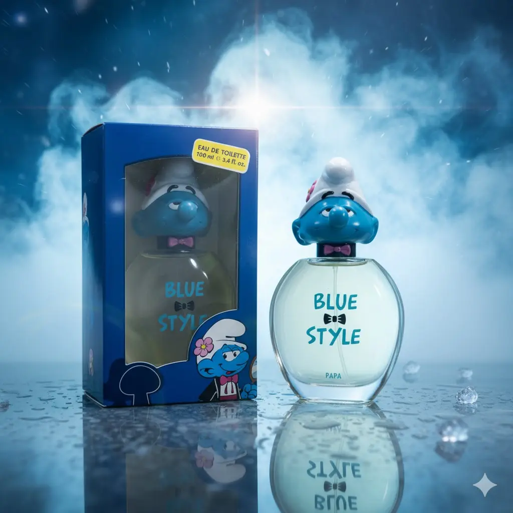 Smurfs Blue Style Cologne - 3.4oz EDT - Men's Kids Fragrance