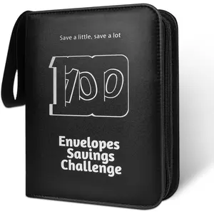 100 Envelope Challenge Binder 2026 Upgrade 100 Envelopes Money Saving Challenge Savings Challenges Book with Challenge Tracker to Save $5,050