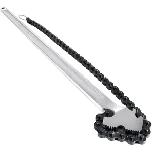 【Father's Day Gift】Carbon Steel Heavy-Duty 24-in Pipe Chain Wrench with 6.7-in Chain, Ideal for Gas Tank Repair, Vehicle Maintenance, Commercial Furniture Applications