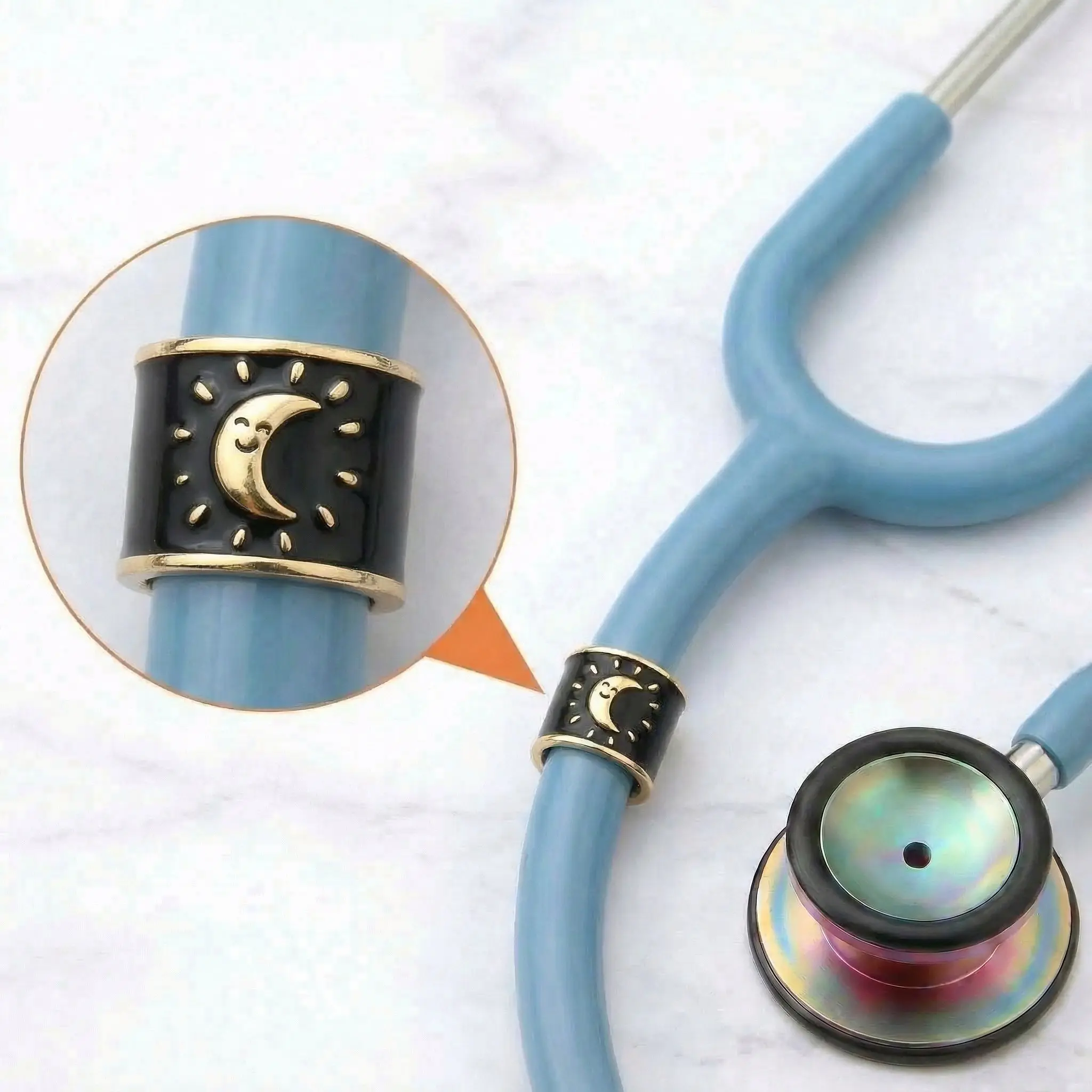 Smiling Moon Stethoscope Charm Smiling Moon Stethoscope Charm