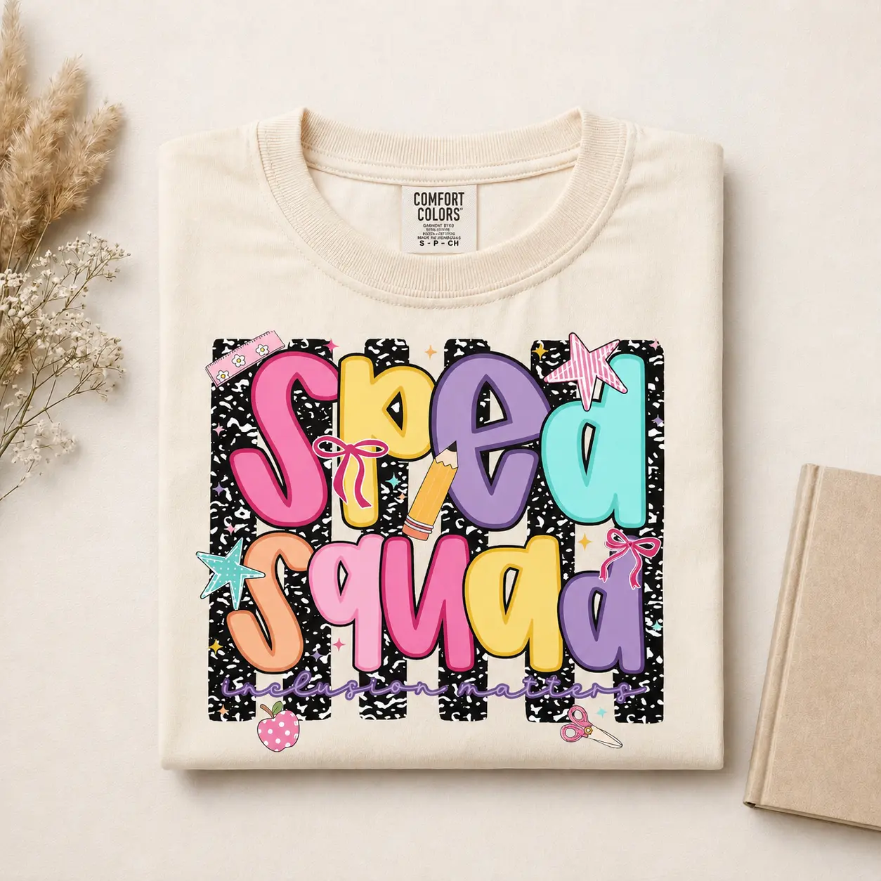 Comfort Colors Preppy Special Education Teacher T-Shirt, SPED Back to School T-Shirt, First Day of School Graphic Tee, Gift for Teacher