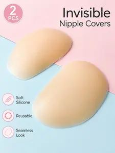 2-Pack 1cm Thin Silicone Butt Pads, Hidden Adhesive Micro-Adjustable Inserts, Invisible Natural Lifted Buttocks, Comfortable Beauty Enhancers