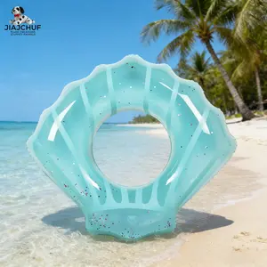 Shell Swim Ring, Elegant Design, Perfect for Summer Outings, Pool Parties Essential, Durable & Comfortable Floatie, Inflatable Floater