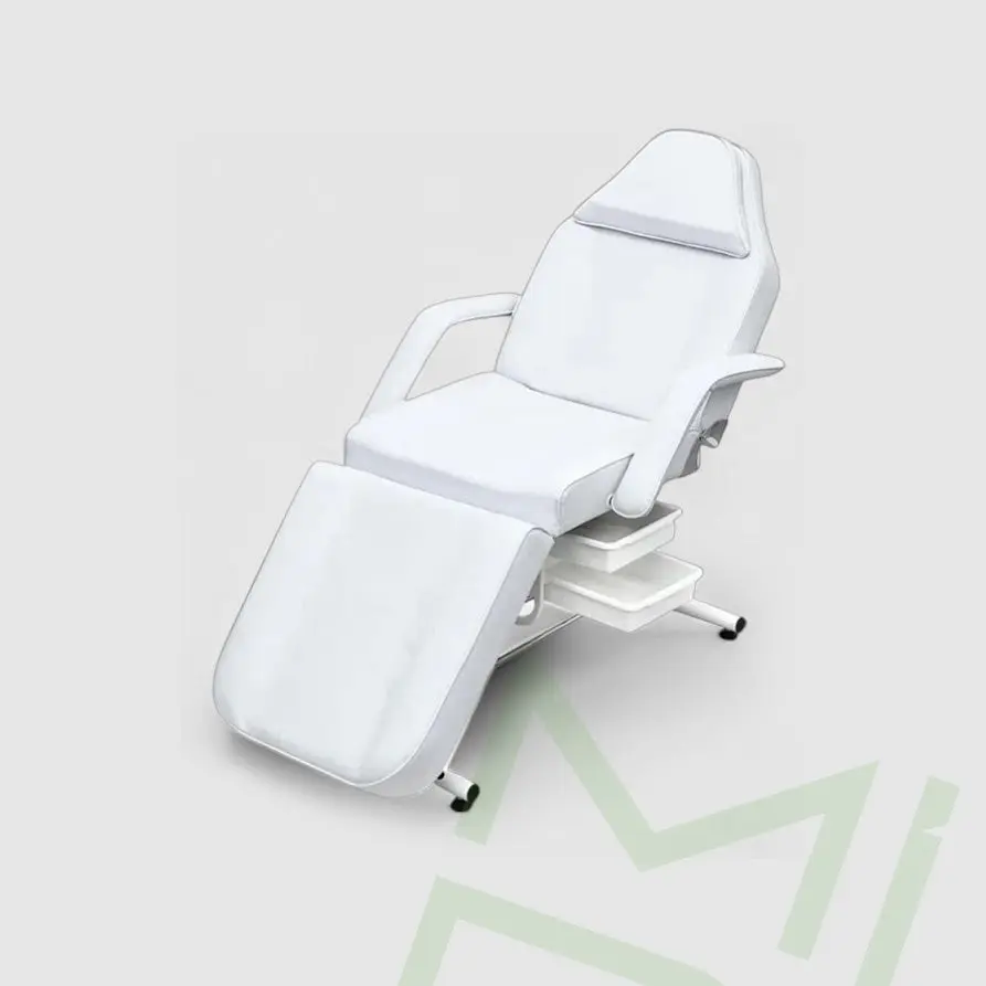 Flex White Therapeutic Massage Bed for Salon Use, Commercial Furniture with Clean Look, Adjustable Design, 33"w x 72"l x 27"h Size, Durable Build, Easy-to-Clean Surface, Easy-To-Clean Design