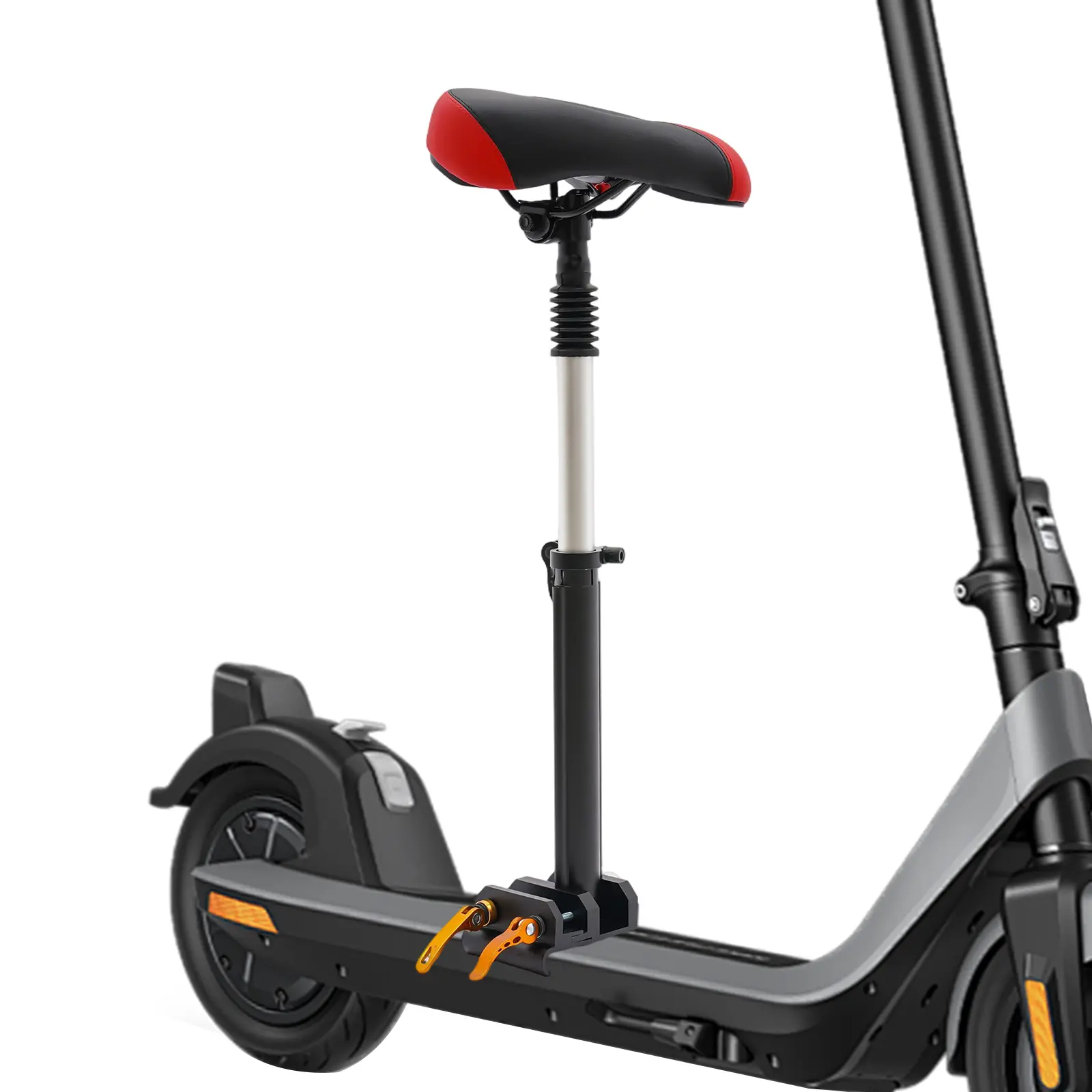 Electric Scooter Comfort Saddle for Xiaomi 1S Pro, 40-60cm Height-Adjustable, PU+Alloy Construction with Socket Tube, Height Adjust