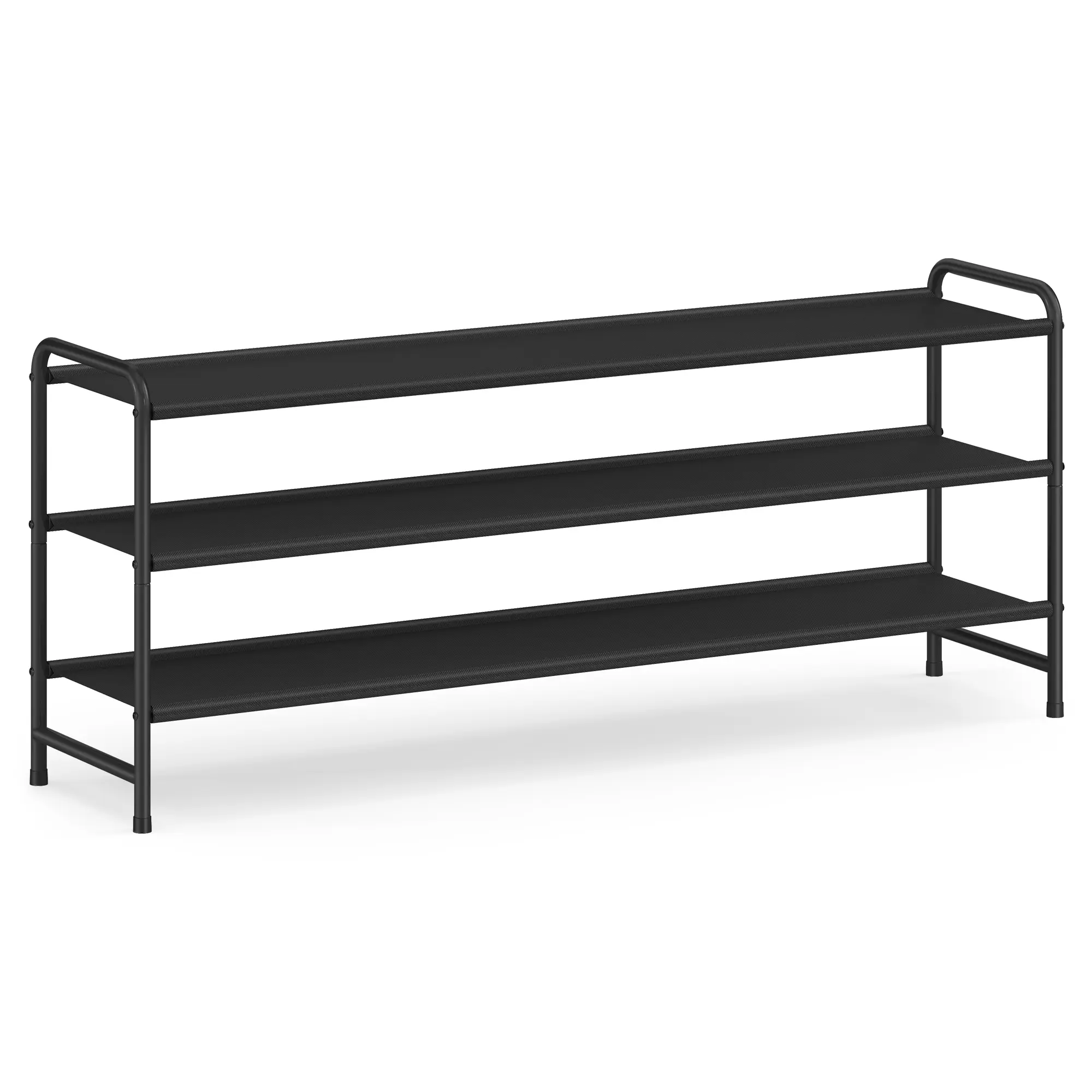 SONGMICS Long Free-Standing Shoe Rack Organizer, Closet Storage Shelf, Holds 16-20 Pairs, Easy to Assemble for Entryway, Bedroom