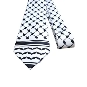 Palestinian Keffiyeh Tie - Polyester Neck Tie - 2 Kufiya Pattern Options Available