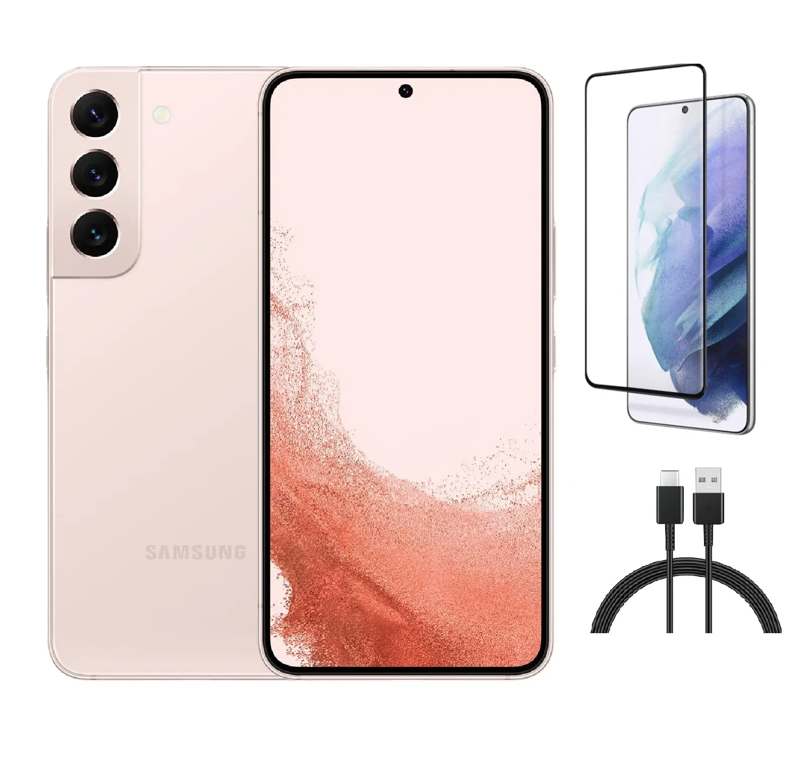 Refurbished Samsung Galaxy S22 5G (T-Mobile LOCKED) S901U - Good Condition with Pre-Installed Tempered Glass & 1 Year Warranty
