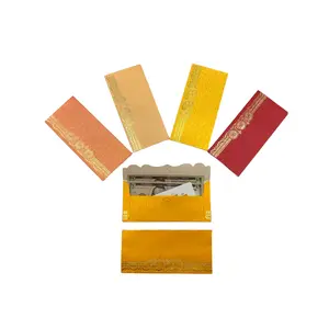 Federal Exquisite Shagun Money Envelope Set - 10-Pieces Office Stationery Envelopes with Vibrant Paper, Secure Hold, Elegant Traditional Design for Weddings, Diwali Gifting