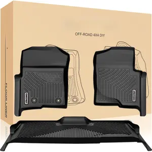 Car Floor Mat Liners for 2010-2014 Ford F-150 F150 Super Crew Cab TPE Waterproof